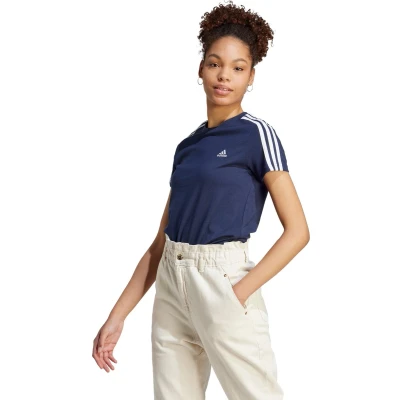 Afbeelding van adidas Sportswear Essentials 3STRIPES Tshirt print Legend ink white, Dames, Maat: Medium, white