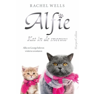Afbeelding van Alfie, kat in de sneeuw