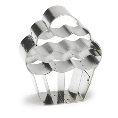Afbeelding van uitsteekvorm Cupcake 7 cm RVS zilver