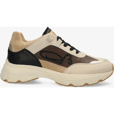 Afbeelding van Fred De La Bretoniere Sneaker Mariola Sign Black/Sand Maat 41