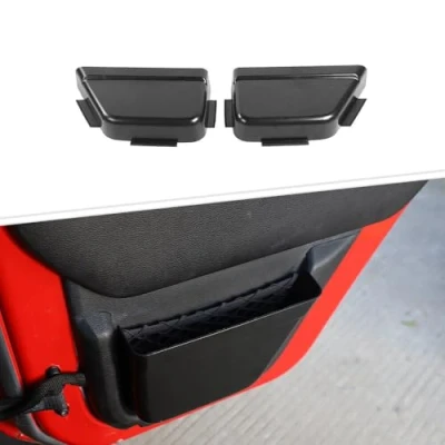 Afbeelding van CKPEOR Achterdeur Mesh Pocket Opbergdoos Organizer Voor Jeep Wrangler JK JKU 4 deurs 2011 2018