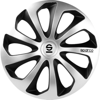 Image de Sparco Corsa Sicilia 16 Argent / noir Enjoliveur