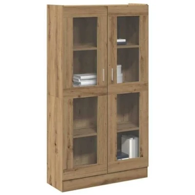 Afbeelding van vidaXL Hoge kast 82,5x30,5x150 cm bewerkt hout artisanaal eikenkleur