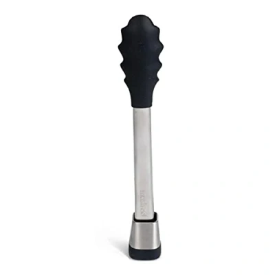 Afbeelding van Mastrad Serveertang Keukentang 28cm glans RVS zwart