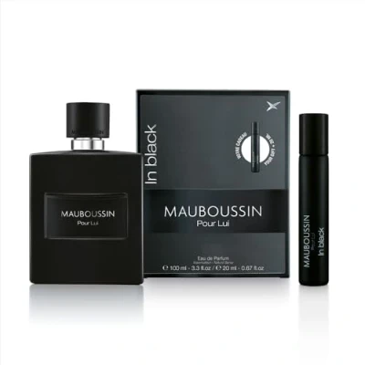 Afbeelding van Mauboussin Reisset Pour Lui In Black: Eau de Parfum 100 ml &amp; Travel Spray 20