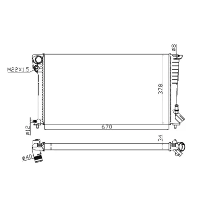 Image de Radiateur nrf 509510a