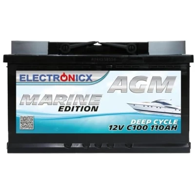 Afbeelding van Electronicx caravan Edition AGM Zonne accu, 12 V, 110 Ah, gel accu voor
