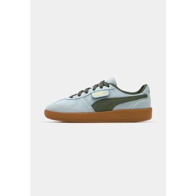 Afbeelding van Puma Palermo Unisex Sneakers laag, Maat: 44, Peaceful blue/loden green Veloursleer