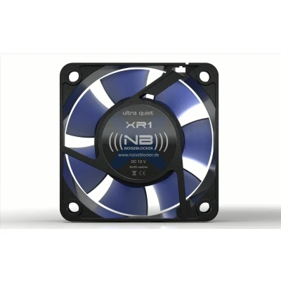Afbeelding van NoiseBlocker BlackSilent XR 2 PC ventilator Zwart, Blauw (transparant) (b x h d) 60 25 mm