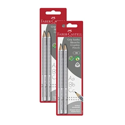 Afbeelding van Faber Castell 111992 jumbo Grip HB potloden, 2 stuks (2 stuks)