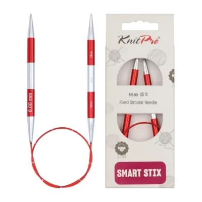 Afbeelding van KnitPro SmartStix rondbreinaalden 40cm 6.00mm.