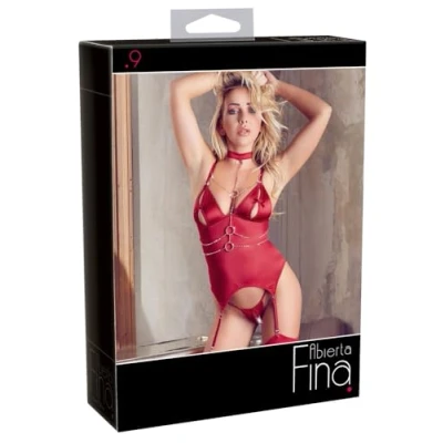Afbeelding van Abierta Fina Sexy Jarretel Set Met Open Kruisje