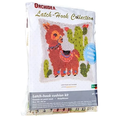 Afbeelding van KNOOPKUSSEN ORCHIDEA LAMA MET KNOOPHAAK KNOPEN