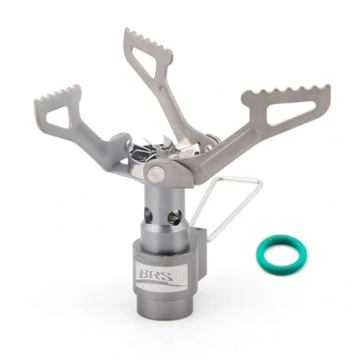 Afbeelding van BRS 3000T draagbare kooktoestel op propaan, campingkooktoestel, ultralichte titanium gasbrander, campingkooktoestel slechts 25 g (BRS 3000T)