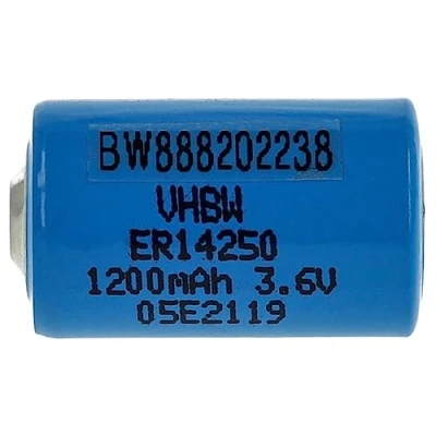 Afbeelding van vhbw ER14250 lithiumbatterij vervanging voor UHE X, VL1/2AA, XL 050F speciale batterij (1200 mAh, 3,6 V, Li SOCl2)