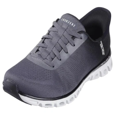 Afbeelding van Skechers Glide step Excite damessneakers, zwart.