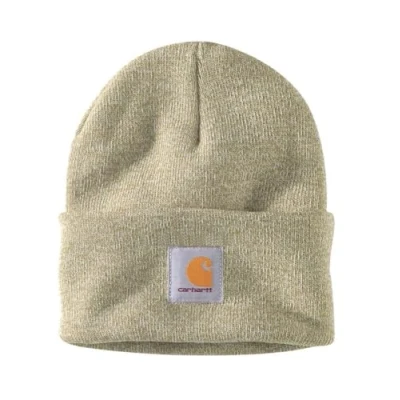 Afbeelding van Carhartt Muts A18 Watch Hat Unisex Olive Winter White