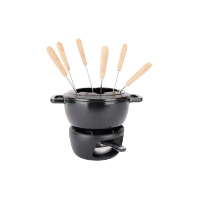 Afbeelding van Cosy &amp; Trendy Fondueset Fontestic Gietijzer Black Ø 18 cm