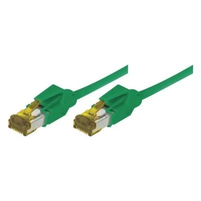 Image de Cordon Patch Rj45 S/ftp cat 6a Lsoh Snagless Vert 0,30 m