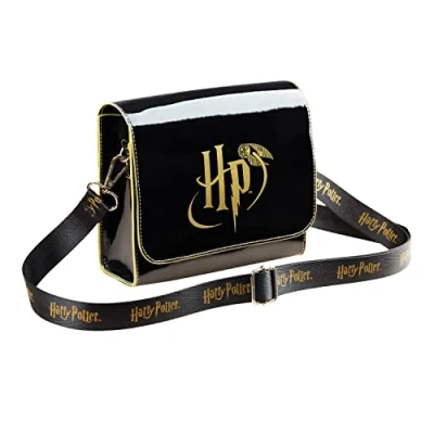 Afbeelding van Harry Potter Handtas voor meisjes, schoudertas kinderen, jongeren, zwart.