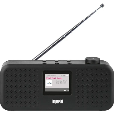 Afbeelding van Imperial Dabman 16 zwart DAB+ stereo radio, FM, alarm, sleeptimer
