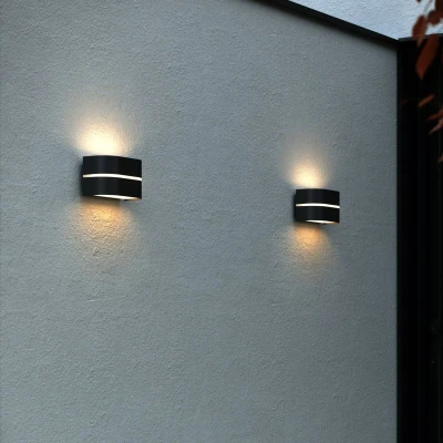 Afbeelding van Nordlux Sibelis wandlamp zwart