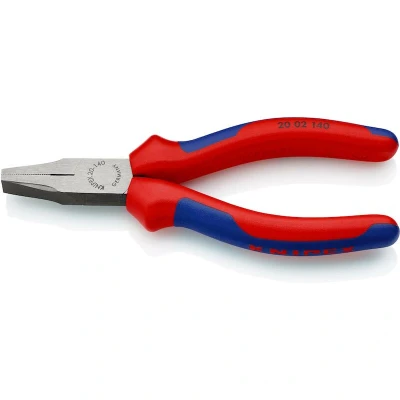 Image de KNIPEX 20 02 140 pince plate à courber avec poignées multi composants noir atramentisé mm