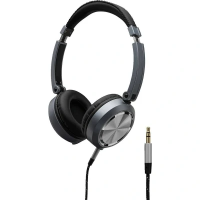 Afbeelding van Monacor MD 460 Over Ear koptelefoon Kabel Zwart, Zilver Zwenkbare oorschelpen, Vouwbaar