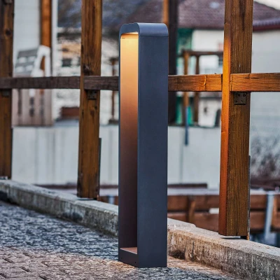 Afbeelding van Lindby Emima LED tuinpadverlichting, 80 cm, antraciet, aluminium