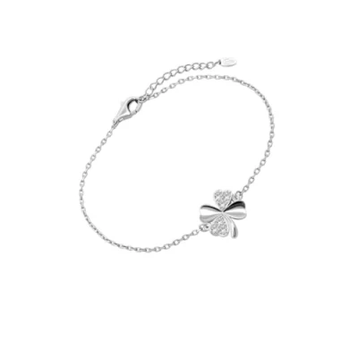 Afbeelding van LOTUS SILVER Armband LP3108 2/1 Mystic zilver klaverblad 16 mm dames, zilver, Zonder steen, zilverkleurig, steen