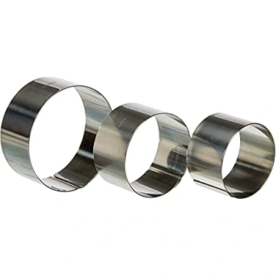 Afbeelding van Kitchen Basics Kookring Set Van 3 Zilver