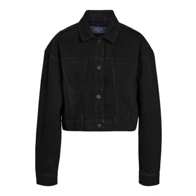Afbeelding van Noisy May Nmronja CROP Jacket Spijkerjas, Dames, Maat: XS, Black denim