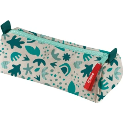 Afbeelding van Maped Smiling Planet pennenetui van 100% gerecyclede stof polyester Easy Zip koord 22 cm lengte, ideaal voor schoolbenodigdheden