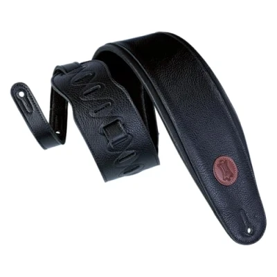Afbeelding van Levy&#039;s Leathers MSS2 4 blk Signature Series gitaarband, leer, zwart, eenheidsmaat