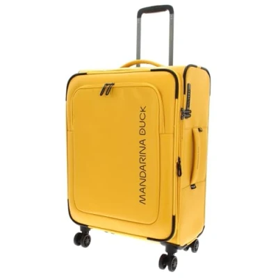 Afbeelding van MANDARINA Duck Eco Coated Exp Trolley Yellow Donkergeel 67cm