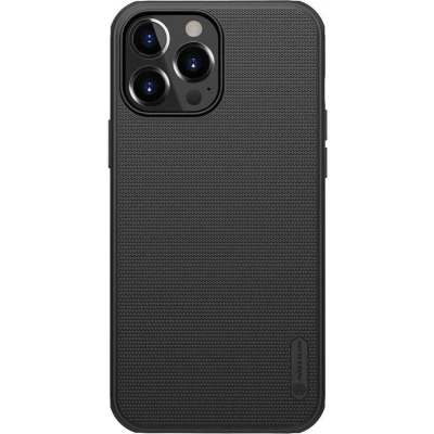 Afbeelding van Nillkin Super Frosted Shield iPhone 13 Pro Max Hoesje Geschikt voor magnetische ring Zwart