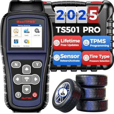 Afbeelding van Autel MaxiTPMS TS501 Pro TPMS programmeergereedschap, identiek aan TS508, 2024 herleergereedschap, recenter dan TS408S, activering herleren met 99% sensoren, programma MX sensor