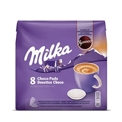 Image de Senseo Milka Chocolat 80 Dosettes (Lot de 10 x 8), Violette, 8 Unité 10)
