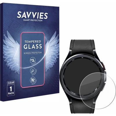 Afbeelding van Savvies Glas Screenprotector voor Samsung Galaxy Watch 6 Classic (47 mm) Gehard Beschermglas 9H