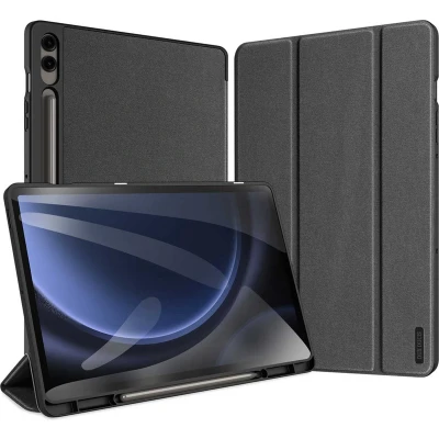Afbeelding van Dux Ducis Tablet hoes geschikt voor Samsung Galaxy Tab S10 Plus (2024) Domo Book Case Auto Wake/Sleep functie Zwart