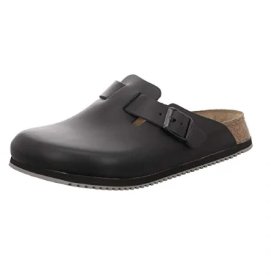 Afbeelding van BIRKENSTOCK Boston Werkschoenen voor dames, natuurlijk leer, wit, maat 38, 36