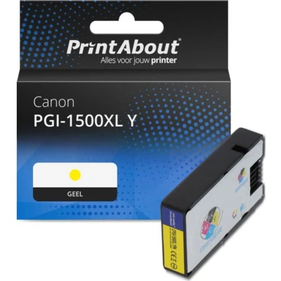 Afbeelding van Huismerk Canon PGI 1500XL Y Inktcartridge Geel Hoge capaciteit