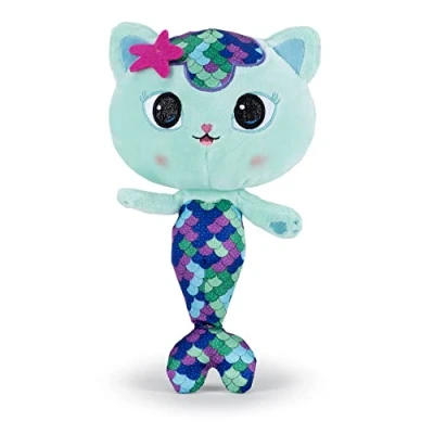 Afbeelding van Meerminkat Gabby’s Poppenhuis Pluche Knuffel 30 cm {Gabby&#039;s Dollhouse Plush Toy Speelgoed Knuffeldier Knuffelpop voor kinderen jongens meisjes Gabby, Cakey, Kitty Fee, Meerminkat, Pandy Poek Mercat, Fairy, Paws, Cakey Cat}