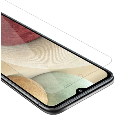 Afbeelding van Cadorabo Screenprotector geschikt voor Samsung Galaxy A12 / M12 Pantser film Beschermende in KRISTALHELDER Geharde (Tempered) display beschermglas 9H hardheid met 3D Touch
