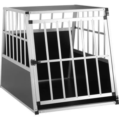 Afbeelding van Cadoca Honden Transportbox L Aluminium 90x66x72cm Afsluitbaar
