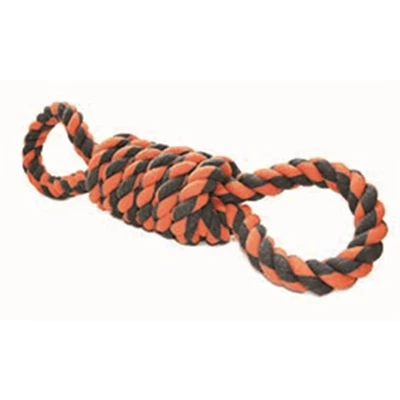 Afbeelding van Happy Pet Nuts For Knots Extreme Spoel 8 Vorm Tugger Grijs / Oranje 55X11X11 CM