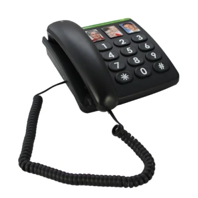 Image de doro téléphone grande touche PhoneEasy331ph noir (import Allemagne)
