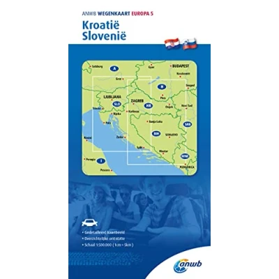 Afbeelding van ANWB wegenkaart ANWB*Wegenkaart Europa 5. Kroatië/Slovenië