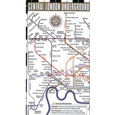 Afbeelding van Streetwise London Underground Map Laminated of the Underground, England