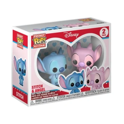 Image de POP Keychain: Lilo&amp;Stitch 2PK Stitch &amp; Angel